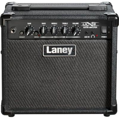 Amplificador para Guitarra LX15R 15W RMS EQ 3 Bandas Drive Entrada AUX Preto Laney