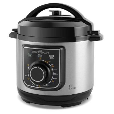 Panela de Pressão Elétrica Britânia BPP01PI 3L 700W Preto 220V