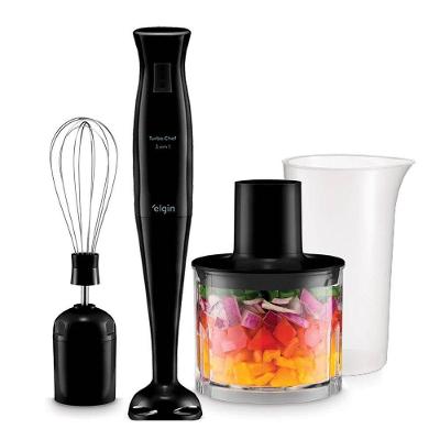 Mixer 3 em 1 Elgin Turbo Chef 200W com Miniprocessador Preto 220V