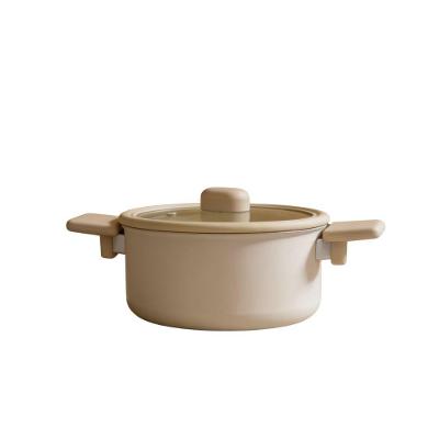 Caçarola Chou Alumínio Revestimento Cerâmico 18CM 2L Bege Neoflam