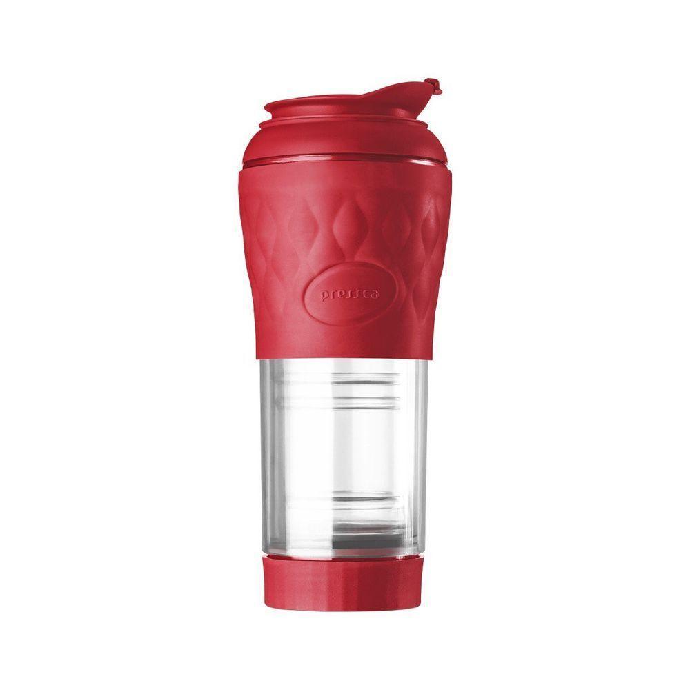 Cafeteira Portátil Manual 350ml - Pressca Vermelho - 1