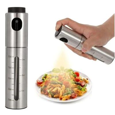 Spray Pulverizador de Azeite e Temperos Aço Inoxidável Prata Elashopp