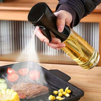Spray para Óleo e Azeite Retangular 500ML Livre de BPA Bico de Precisão Preto Elashopp