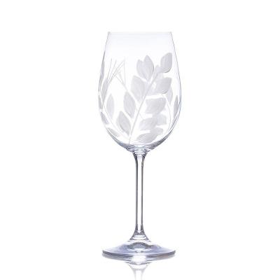Taça para Vinho La Home Bianca Cristal Pintada à Mão 450ML Glass Ware