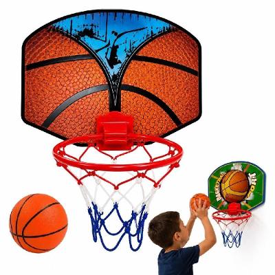 Kit Basquete Infantil para Porta Tabela Aro Rede e Bola Recreativo Yeet