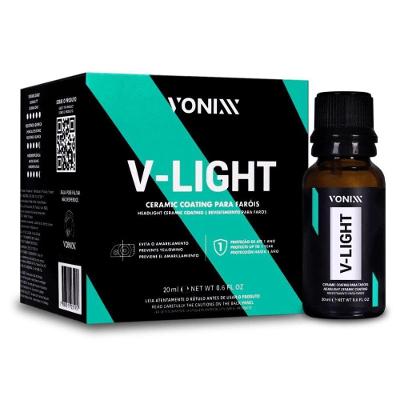 Vitrificador Restaurador para Faróis V-LIGHT 20ML Alta Performance Vonixx
