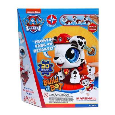 Brinquedo Build a Bot Marshall Robô para Montar com Som Estrela