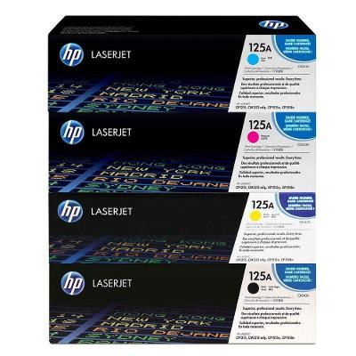Kit Toner HP 125A CB540A 4 Cores CP1215 CP1515 CP1518 CM1312 HP