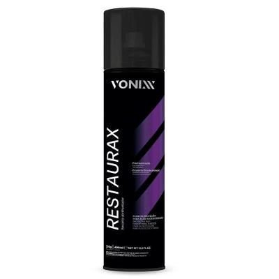 Restaurador Plástico Automotivo Restaurax Spray Aerossol Proteção Vonixx