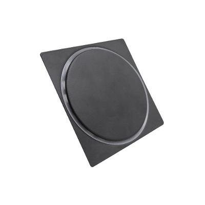 Ralo Click 1015 Quadrado 100mm Preto Fosco Aço Inox Shop Hidráulica