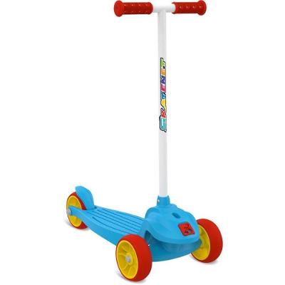 Patinete Meu 1o Skatenet Guidão Fixo Freio Traseiro Azul Meu Garoto