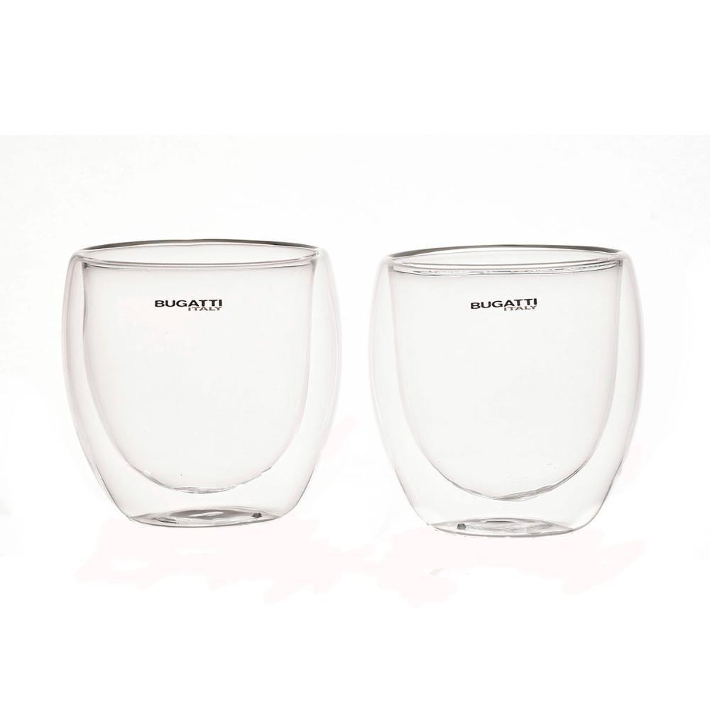 Conjunto 2 Copos De Café Chá De Parede Dupla 250ml Bugatti - 7