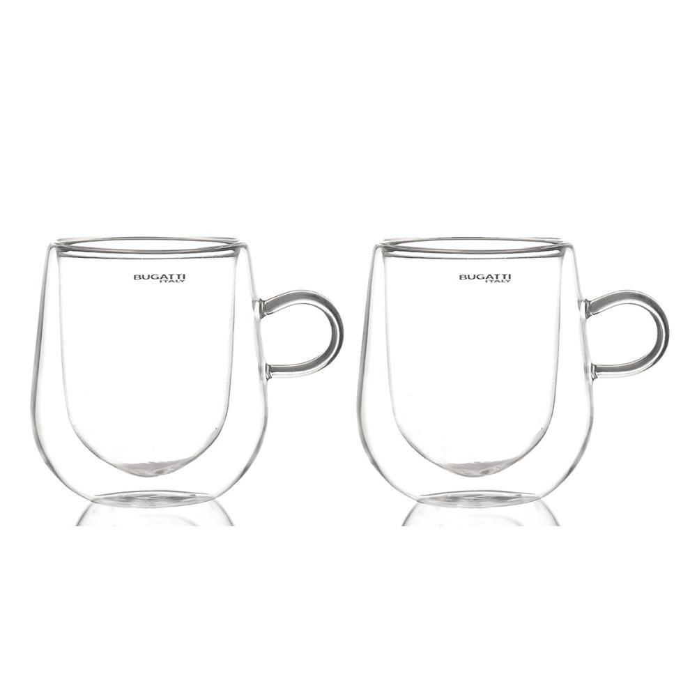 Conjunto 2 Canecas Parede Dupla 300ml Cerveja Bugatti - 1