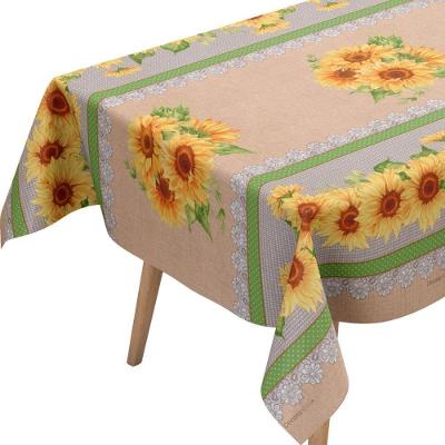 Toalha de Mesa Girassol Térmica Impermeável 1,40M X 30M Rolo Plastvinil