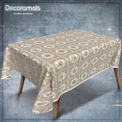 Toalha Térmica de Mesa Laura PVC 1,40 X 30M Marrom Plastvinil