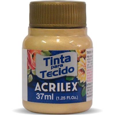 Tinta para Tecido Metálica Ouro 37ML Acrilex