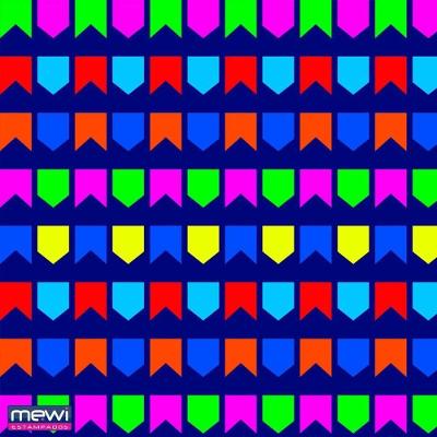 TNT Estampado Bandeirinha Neon Polipropileno 40G 1,40M X 25M Mewi