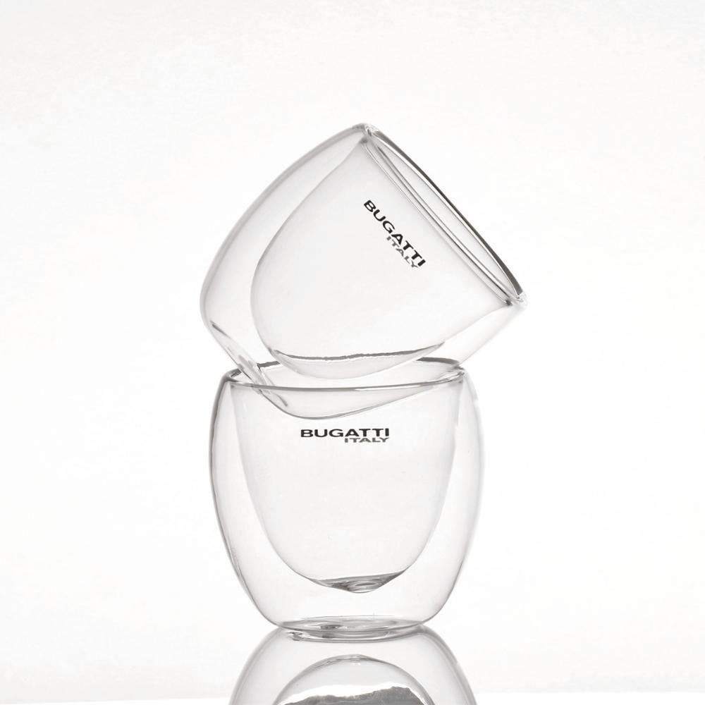 Conjunto 2 Copos De Café Chá Licor Parede Dupla 80ml Bugatti - 9