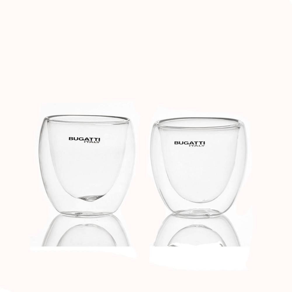 Conjunto 2 Copos De Café Chá Licor Parede Dupla 80ml Bugatti - 10