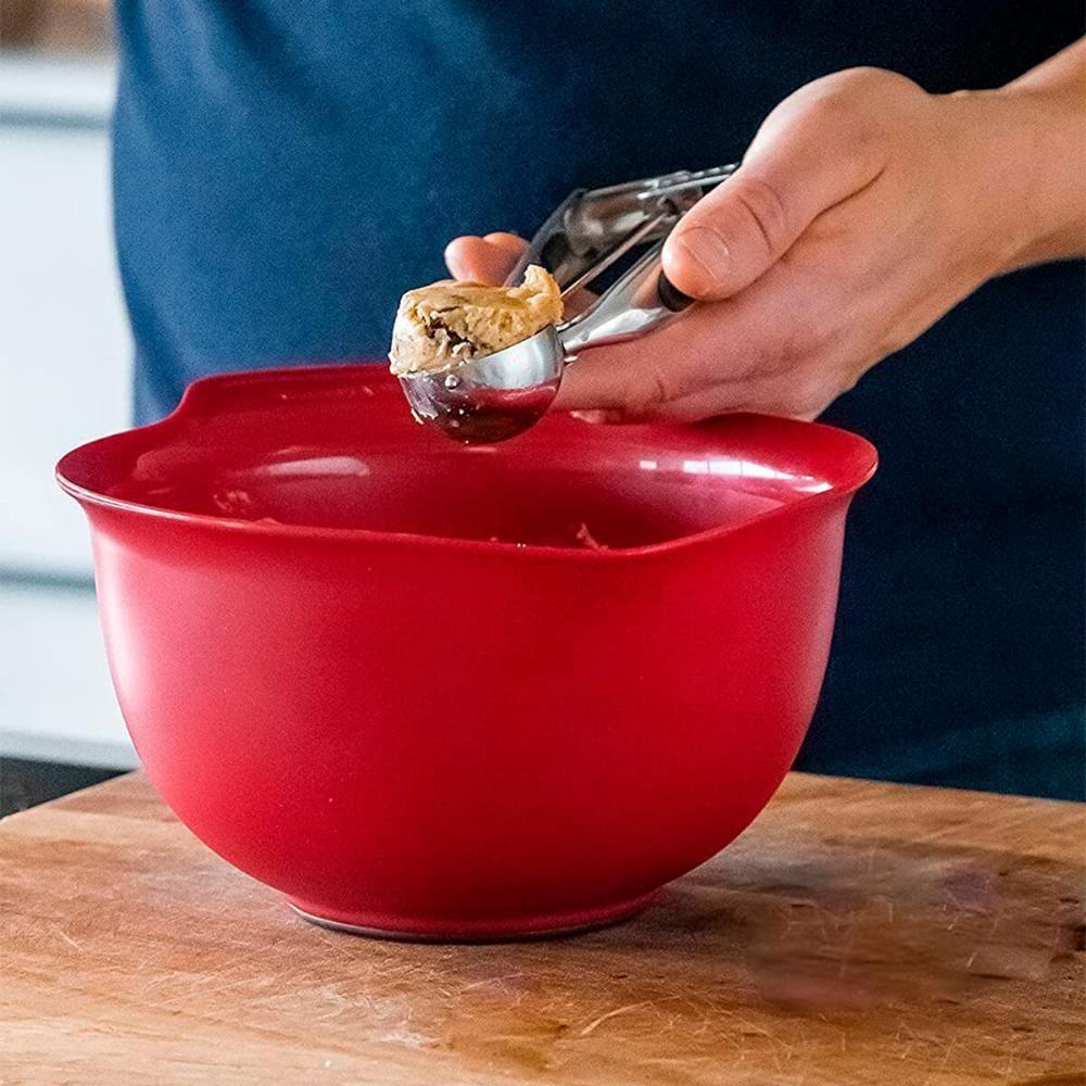 Conjunto 3 Tigelas Bowls Luxo Vermelho Cozinha Kitchenaid - 3