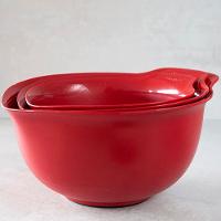 Conjunto 3 Tigelas Bowls Luxo Vermelho Cozinha Kitchenaid - 5