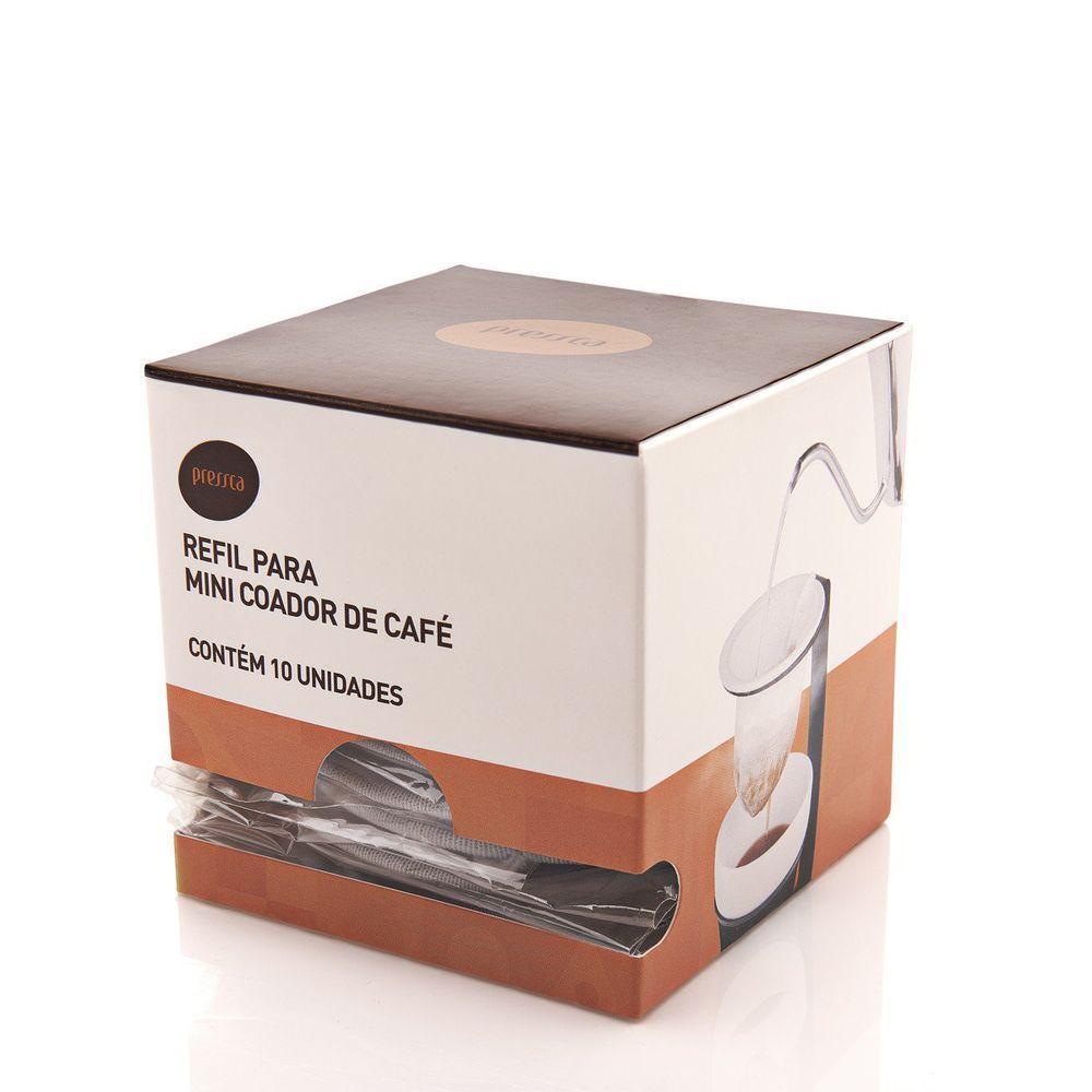 Conjunto 10 Refil Para Mini Coador De Café - Pressca único - 1