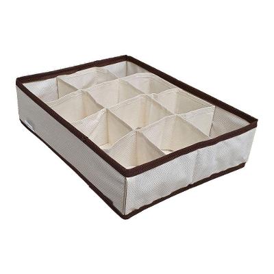 Organizador de Gaveta TNT Cardboard Divisórias Modulares 27x10x30 Bege e Marrom Kamero