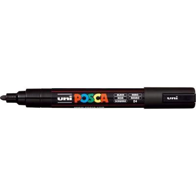 Pincel Marcador Posca PC-5M 2.5mm a 6.8mm Traco Preto Sertic