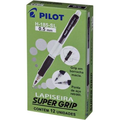 Lapiseira Pilot Supergrip H-185 0.5MM Grip de Borracha Preta