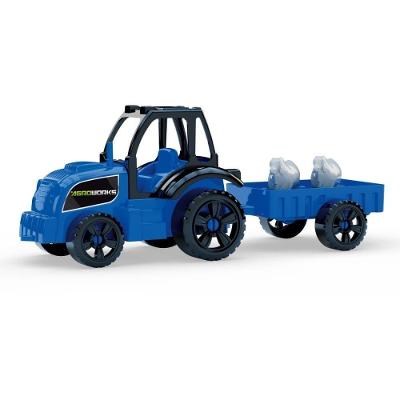 Miniatura Trator Carreta Agroworks II Conjunto Agrícola GGB Plast