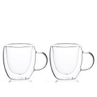 Conjunto 2 Xícaras Café Com Parede Dupla Com Alça 150ml - 1