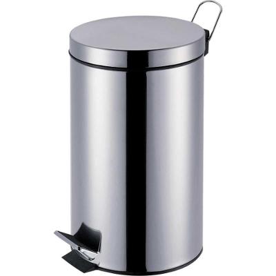 Lixeira Agata Inox 5L Aço Inox com Pedal Balde Interno Inox Mor