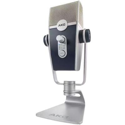 Microfone AKG Lyra C44 USB Ultra HD Multimodo Podcast Streaming