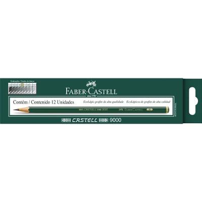 Lápis Técnico Faber-Castell Ecolápis Grafite 9000 2B Preto