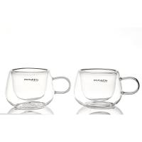 Conjunto 2 Xícaras Café Parede Dupla Com Alça 100ml Bugatti - 1