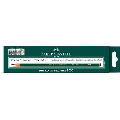 Lápis Técnico Faber-Castell Ecolápis Grafite 9000 H Preto