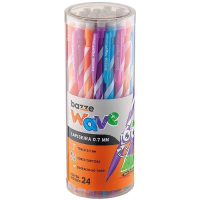 Lapiseira Summit Wave 0,7MM com Borracha e Grafite 4 Cores
