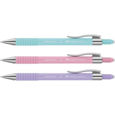 Lapiseira Faber-Castell Grip Matic Colors 0.5MM Rosa Verde e Lilás