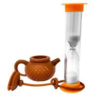 Conjunto 2 Em 1 Infusor De Chá Estilo Cesta Com Timer Prana - 1