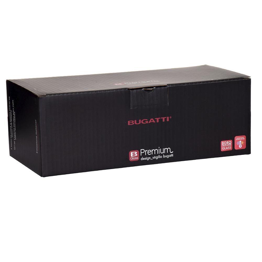 Conjunto 2 Xícaras Chá Parede Dupla Com Alça 200ml Bugatti - 6