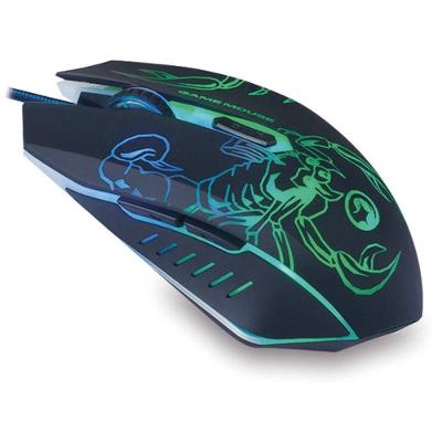 Mouse Gamer Óptico USB Light 2400 DPI 6 Botões Bright