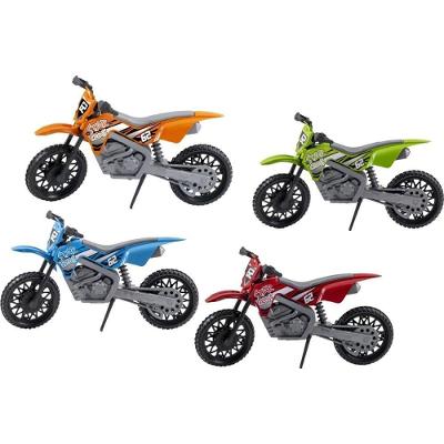 Moto de Brinquedo Star Cross Azul Laranja Verde e Vermelha Kendy Brinquedos