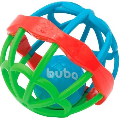 Mordedor e Chocalho Baby Ball Cute Colors Laterais Flexíveis Buba