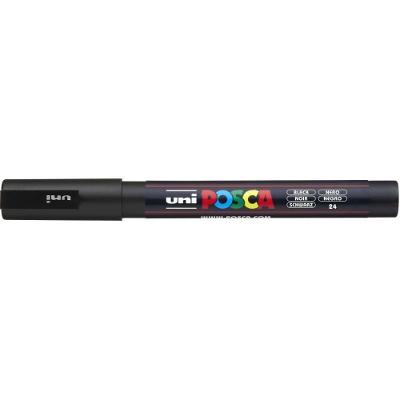 Pincel Marcador Posca PC-3M Fine Line Preta Multiuso Sertic
