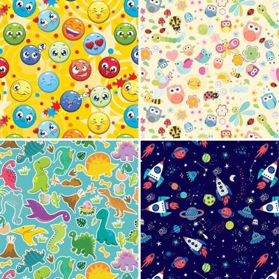 Papel de Presente Gessele Couché Fantasia Infantil II 50x60cm