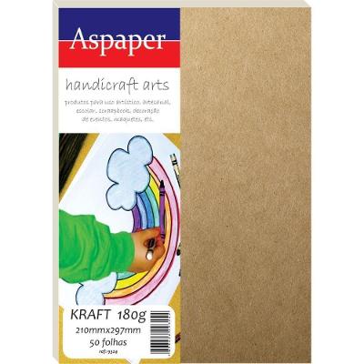 Papel Kraft Usa Folien Folha A4 210x297mm 180g Rustic