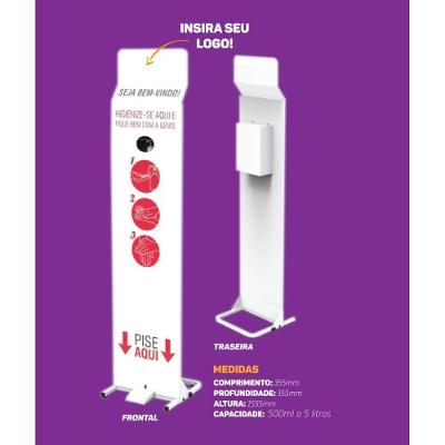 Dispenser para Álcool em Gel Pedal sem Contato 5L Coluna MVK