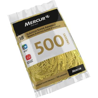 Elástico Mercur N.18 Super Borracha Natural 500 Unidades Amarelo