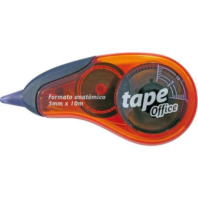 Corretivo em Fita Sertic Tape Office 5MM X 10m Azul Laranja Verde