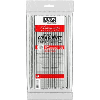 Cola Quente Refil Fina Translucida 1kg para Montagens Tekbond